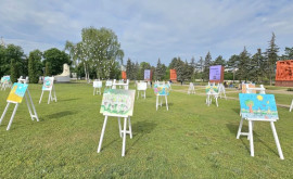 La complexul memorial Eternitate a avut loc o expoziție de desene a copiilor