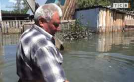Potop în Transnistria Case și grădini inundate VIDEO