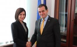 Și premierul României ia transmis un mesaj de felicitare Maiei Sandu