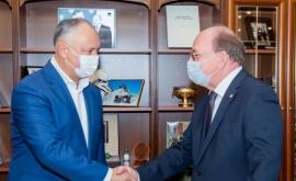 Игорь Додон встретился с послом Российской Федерации в Молдове