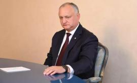 Dodon a făcut totalurile mandatului său de Președinte al Republicii Moldova