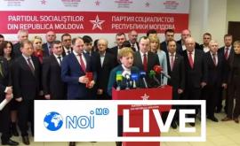 Conferință de presă organizată de Partidul Socialiștilor din Republica Moldova LIVE