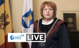 Briefing de presă organizat de Președintele Curții Constituționale a Republicii Moldova Domnica Manole