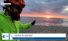 Un moldovean face înconjurul Europei cu bicicleta Mam pornit la drum cu 150 de euro