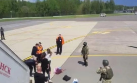 Au fost publicate imagini de la locul aterizării de urgență a avionului în Minsk