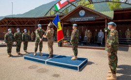 Молдавские военнослужащие выполнявшие миссию в Косово возвращаются домой