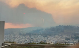 Сильный лесной пожар возник на острове Родос