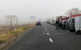 Очереди на КПП в Леушенах Более 70 автомобилей заблокировано