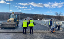 Construcția podului peste rîul Bîc pe drumul național M1 finalizată în proporție de 96