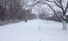Prima ninsoare în sudul Moldovei VIDEO
