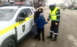 Clipe de panică pentru un copil de 7 ani din Bălţi Inspectorii de patrulare iau venit în ajutor