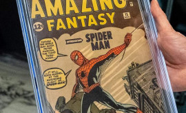 O pagină dintro revistă de benzi desenate SpiderMan a fost vîndută la licitaţie