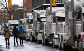 Convoiul Libertății a blocat centrul orașului Ottawa VIDEO