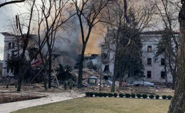 Cum arată Teatrul Dramatic din Mariupol după bombardamente