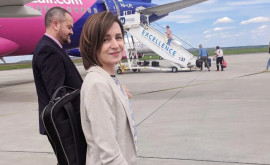 Sandu a publicat o poză de pe Aeroportul din Iași