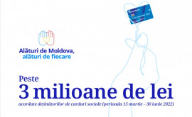 3 milioane de lei oferite de către Victoriabank în promoția pentru carduri sociale din cadrul campaniei Alături de Moldova alături de fiecare