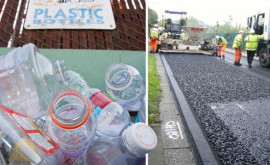 Пластик используется и на дорогах Молдовы