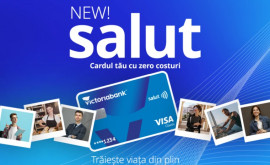 SALUT cardul de la Victoriabank care îți deschide oportunități nelimitate în banking