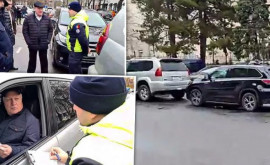 Șoferul lui Ignatiev amendat de polițiști în timp ce aștepta delegația de la Tiraspol la poarta OSCE