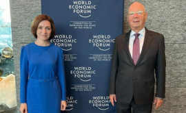 Sandu sa întîlnit cu președintele executiv al Forumului Economic Mondial