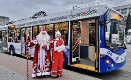 Cunoaște orașul alături de Moș Gerilă Orarul circulației troleibuzului turistic anunțat