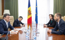 Dorin Recean a avut o întrevedere cu ambasadorul UE în Moldova Jānis Mažeiks