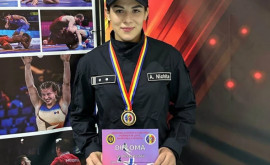 Anastasia Nichita învingătoarea Campionatului Republicii Moldova la lupte