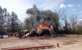 Incendiu devastator la un agent economic din Fălești