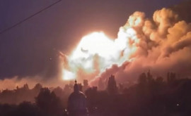 Жуткое видео мощного взрыва в Киеве