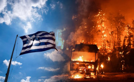 Incendiul din nordestul Greciei a luat din nou amploare