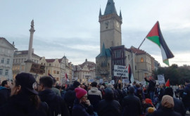 La Praga un marș propalestinian a ajuns pînă la sediul guvernului