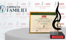 Farmacia Familiei a obținut Premiul Internațional pentru excelență în domeniul calității