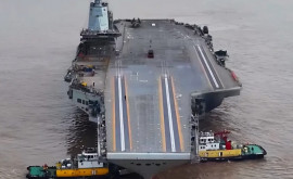 China a prezentat imagini noi cu cel mai avansat portavion al său