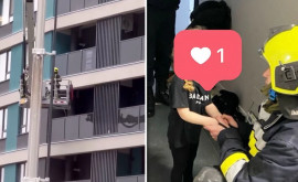 O fetita de doi ani a ramas blocata la balconul apartamentului 