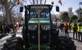 Fermierii spanioli blochează o autostradă la granița cu Franța