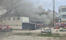Сильный пожар в Кишинёве