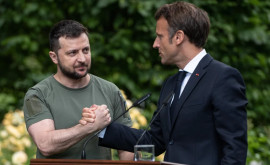 Zelenski a comunicat despre vizita lui Macron în Ucraina