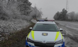 На дорогах Молдовы наблюдается наледь Рекомендации полиции