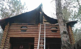 Два спецрасчета тушили деревянный дом в зоне отдыха Криулянского района