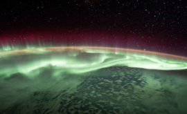 Северное сияние сфотографировали с борта космической станции ВИДЕО