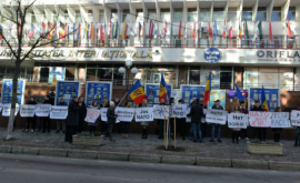 Acțiune de protest împotriva deschiderii Oficiului de legătură NATO la Chișinău