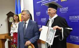 James D Pettit a devenit Doctor honoris causa al USMF Nicolae Testemiţanu