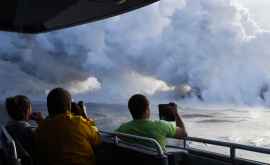 Un nou pericol în Hawaii Lava vulcanului Kilauea a ajuns în ocean