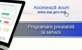 Programare prealabilă gratuită la serviciile Agenției Servicii Publice