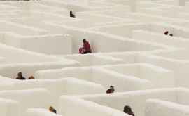 Cel mai mare labirint de zăpadă construit în Canada