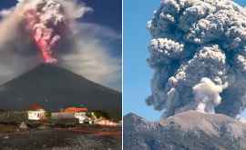 Imagini spectaculoase cu vulcanul Agung din Bali VIDEO