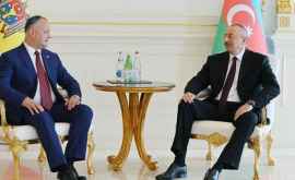 Igor Dodon la invitat cu o vizită în Moldova pe preşedintele Azerbaidjanului
