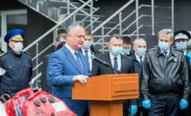 Игорь Додон принял участие в церемонии встречи гуманитарной помощи из Румынии
