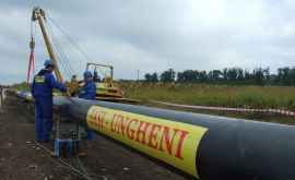 Construcţia gazoductului UngheniChişinău a fost încheiată