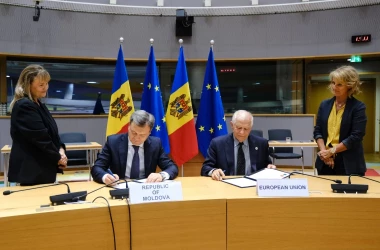 Moldova este prima țară cu care UE a semnat un acord de securitate 